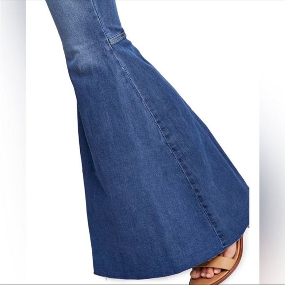 FREE PEOPLE just float on flare‎ jeans Jericho blue size 25 - Picture 4 of 5